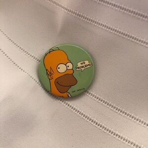 Vtg Homer Simpson SnapBack Button
